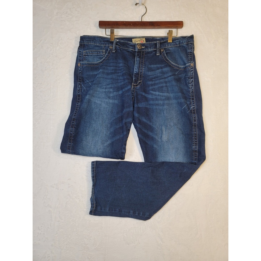 Wrangler 20X No 44 Western Bikercore Straight Jeans Casual Size 38x 30 Stretch